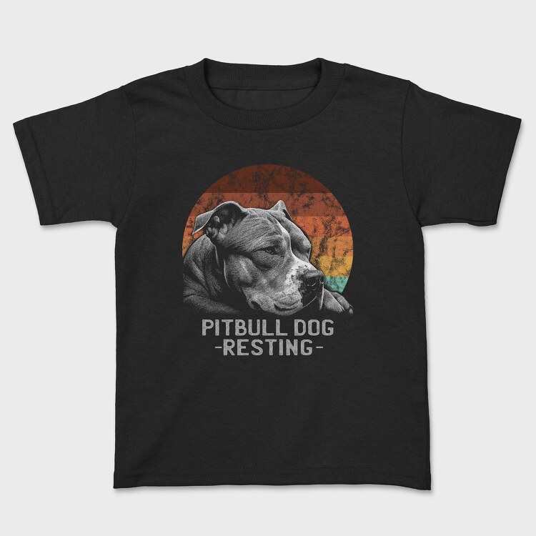 Tricou Copii, Pitbull Dog Resting