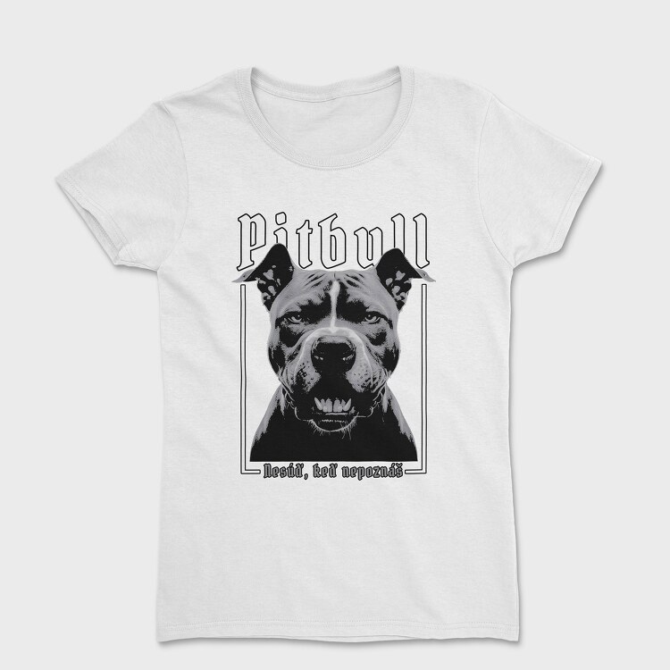 Tricou Femei, Pitbull Portrait