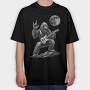 Moonlight Bigfoot Concert Rocking, Tricou Oversize Barbati (Unisex)