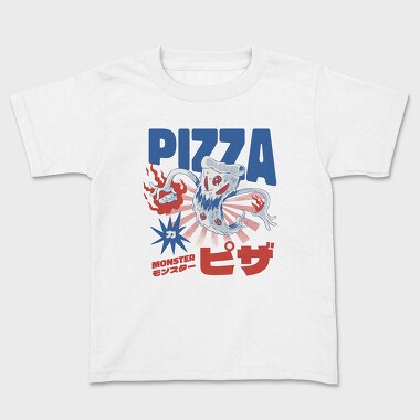 Tricou Copii, Pizza Monster