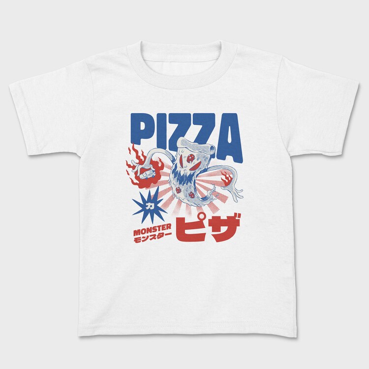 Tricou Copii, Pizza Monster