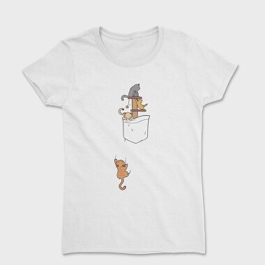 Tricou Femei, Pocket Cats