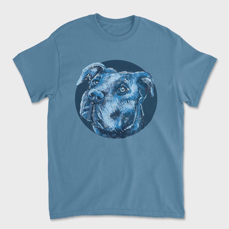 Tricou Barbati (Unisex), Portrait Pitbull