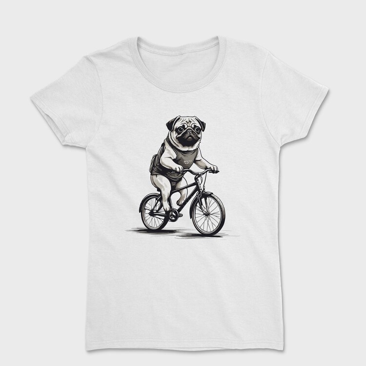 Tricou Femei, Pug Bike