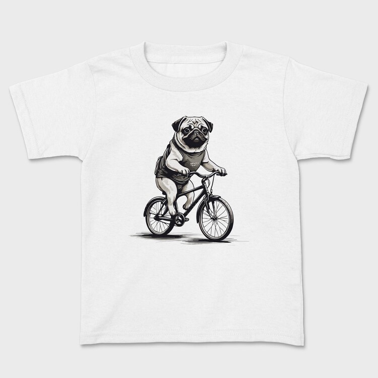 Tricou Copii, Pug Bike