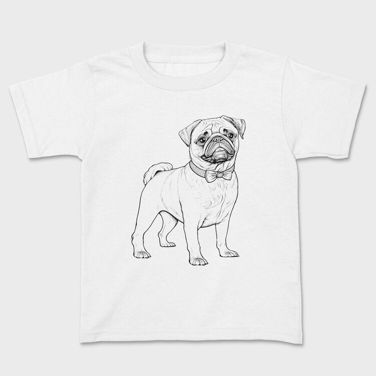 Tricou Copii, Pug Dog