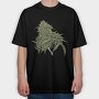 Cannabis Pud Plant Weed, Tricou Oversize Barbati (Unisex)
