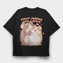 Cute Hamster Animal Friends Warm Hugs, Tricou Oversize Barbati (Unisex)
