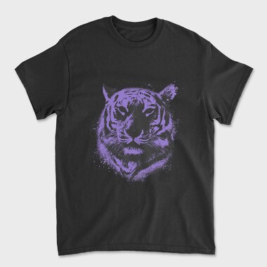 Tricou Barbati (Unisex), Purple Tiger