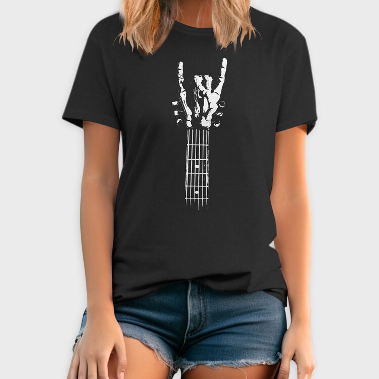 Rock Hand Guitar, Tricou Barbati (Unisex)
