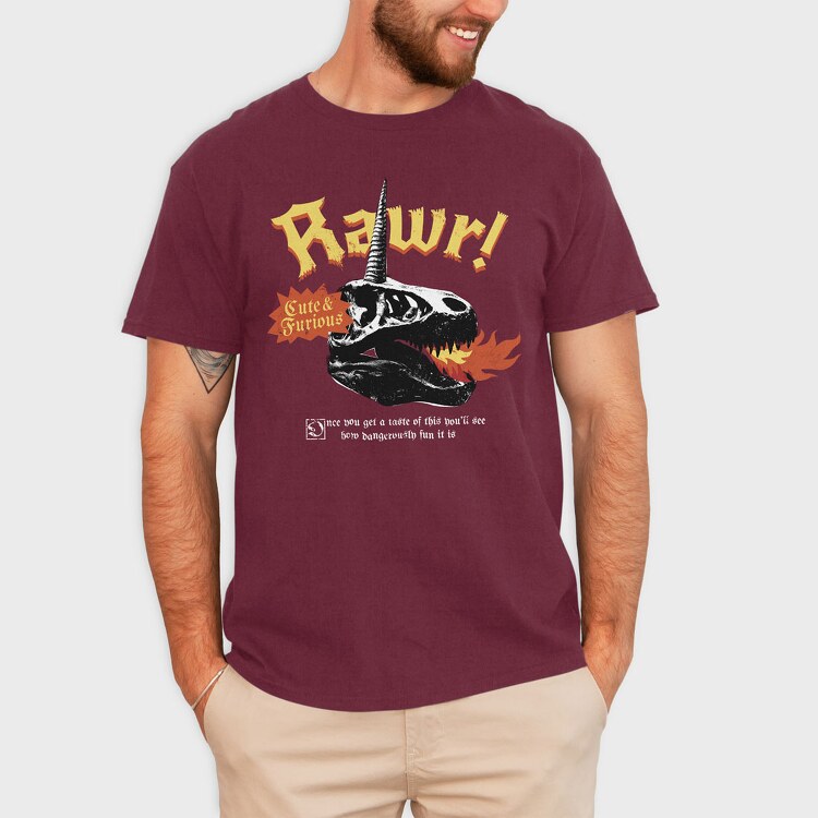 Rawr, Tricou Barbati (Unisex)