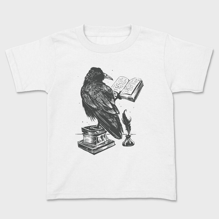 Tricou Copii, Raven Reading