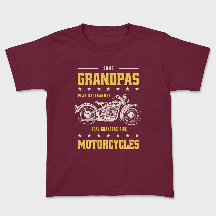 Tricou Copii, Real Graandpas Ride Motorcycles