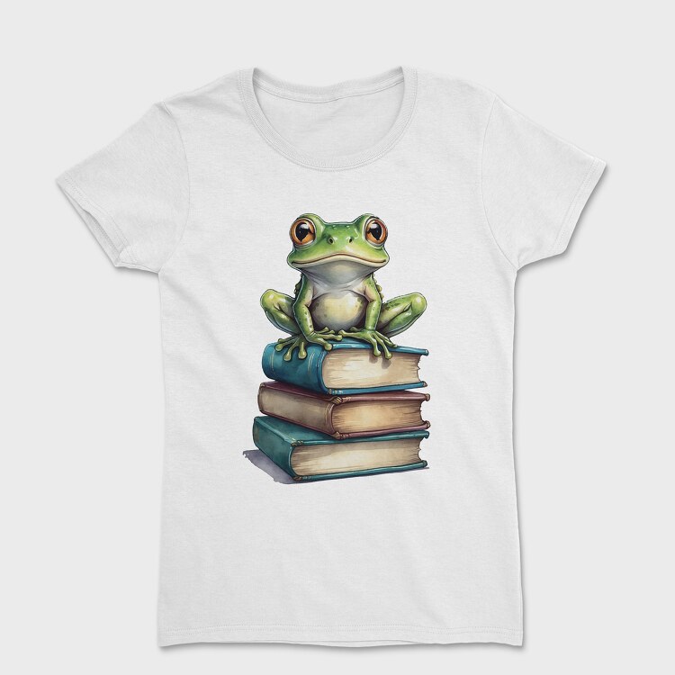 Tricou Femei, Realistic Frog Books