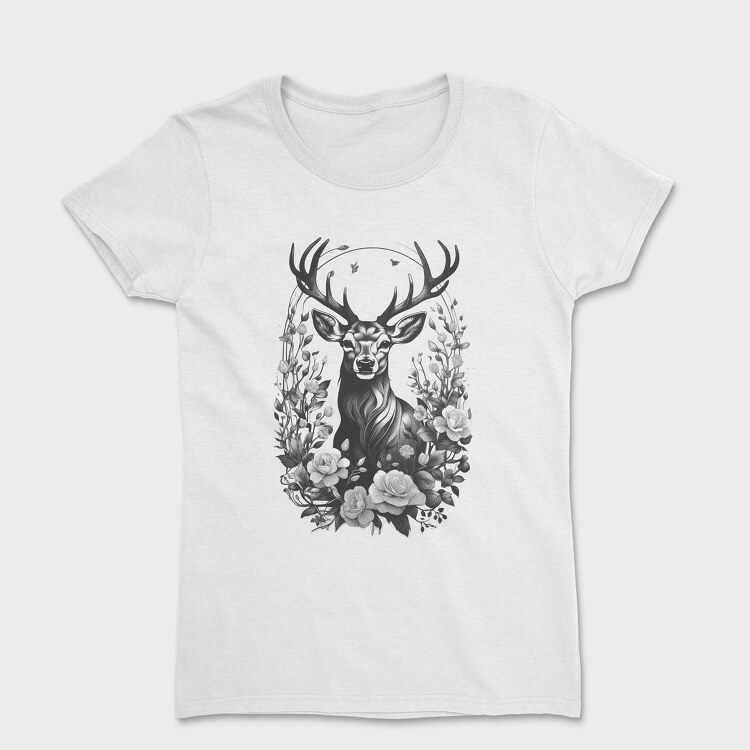 Tricou Femei, Reindeer Flowers