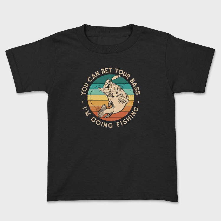 Tricou Copii, Retro Bass Fishing Quote