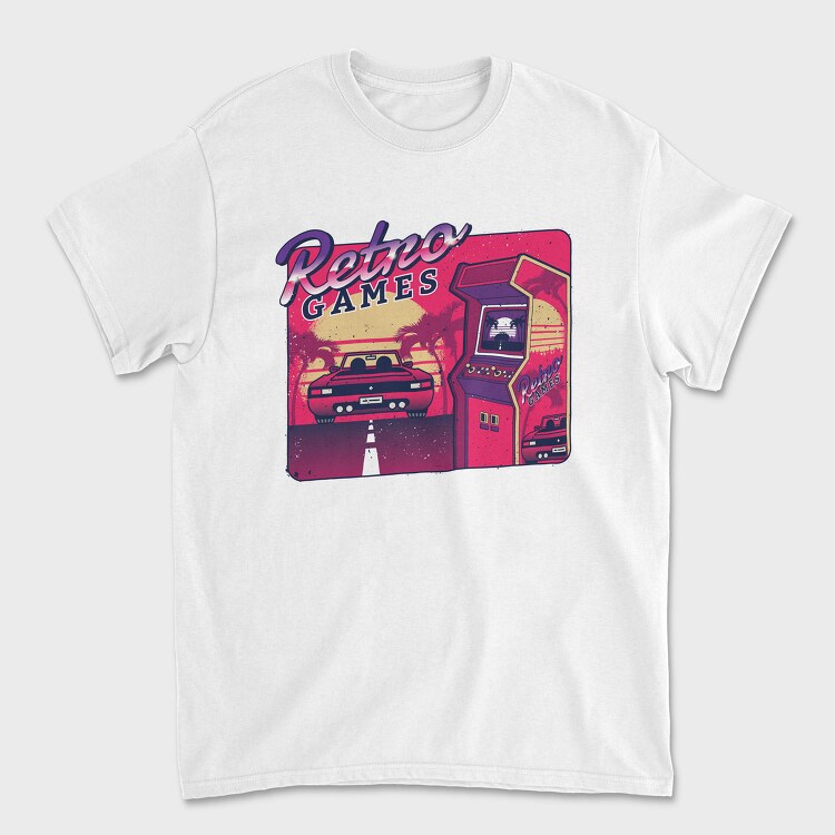 Tricou Barbati (Unisex), Retro Games Car