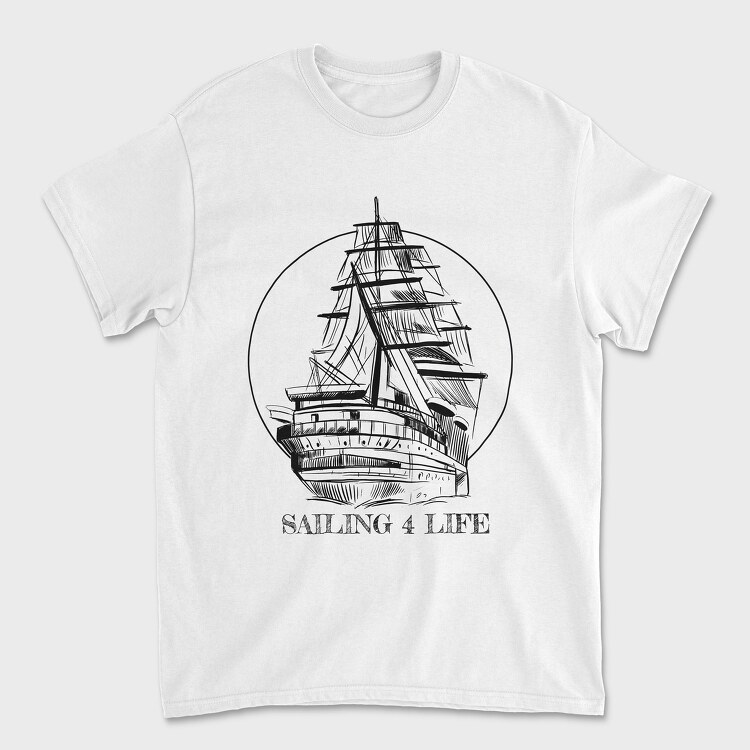 Tricou Barbati (Unisex), Sailing Boat