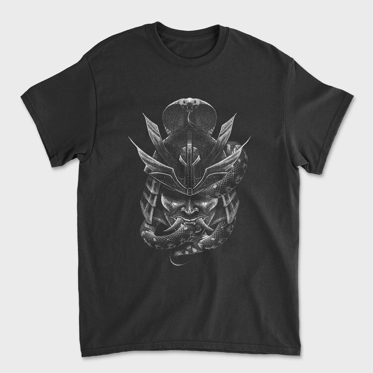 Tricou Barbati (Unisex), Samurai Mask Cobra