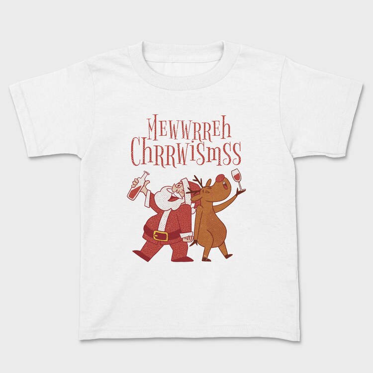 Tricou Copii, Santa and Deer Drunk