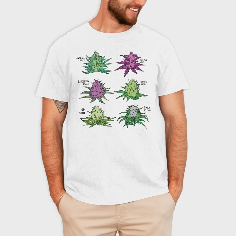 Cannabis Strain, Tricou Barbati (Unisex)
