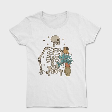 Skeleton Watering the Plant, Tricou Femei