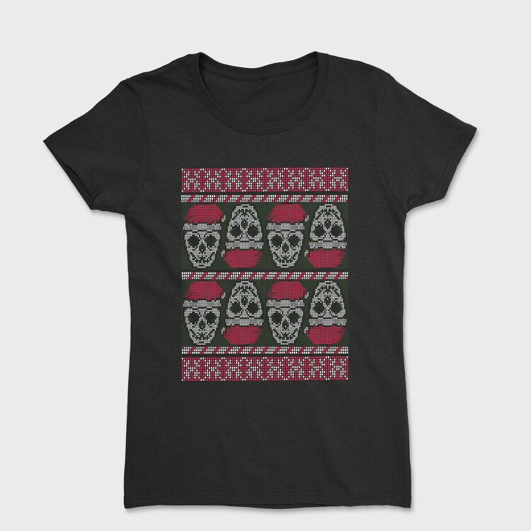 Skulls Ugly Sweater, Tricou Femei