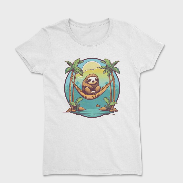 Sloth in a Hammock, Tricou Femei