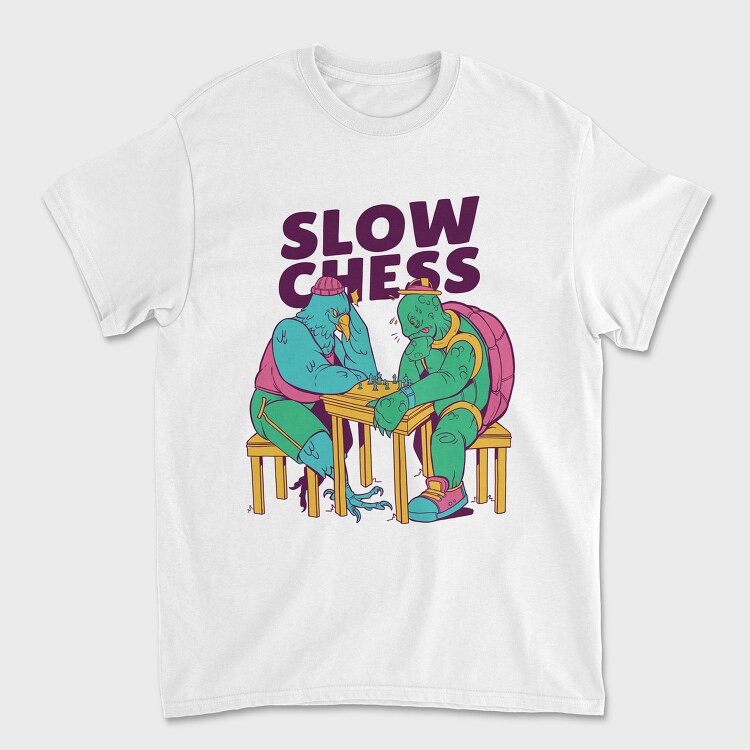 Slow Chess Turtle, Tricou Barbati (Unisex)