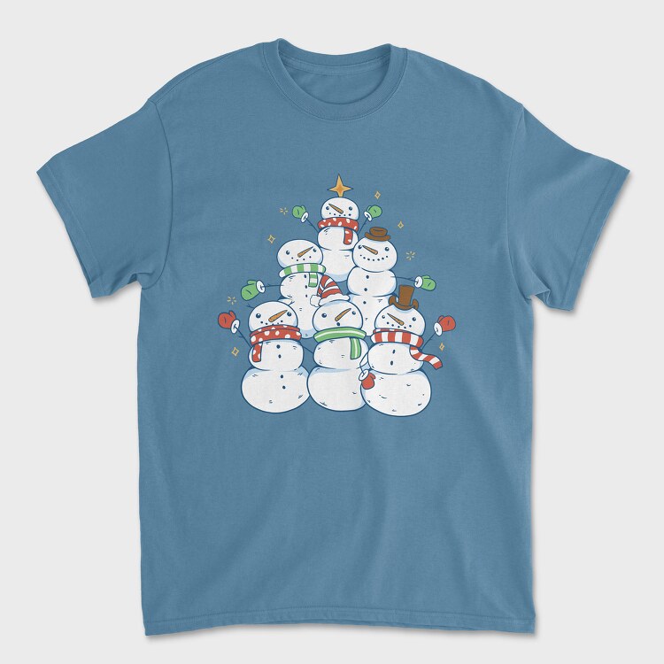 Snowman Tree, Tricou Barbati (Unisex)