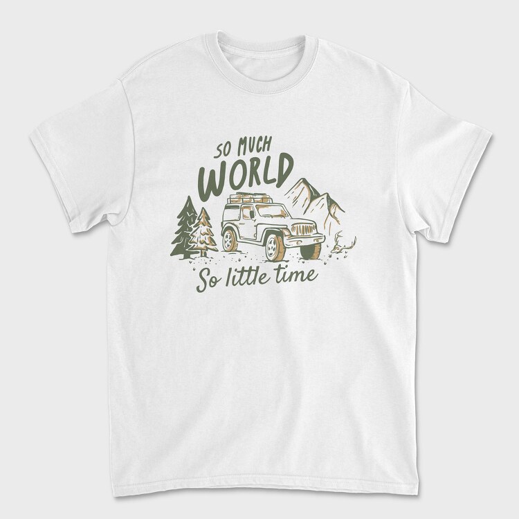 So Much World So Little Time Jeep, Tricou Barbati (Unisex)