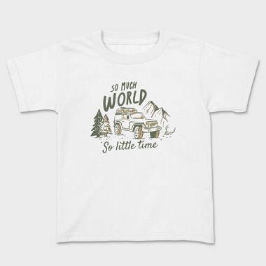 So Much World So Little Time Jeep, Tricou Copii