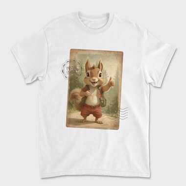 Squirrel in Nature Thumbs Up, Tricou Barbati (Unisex)