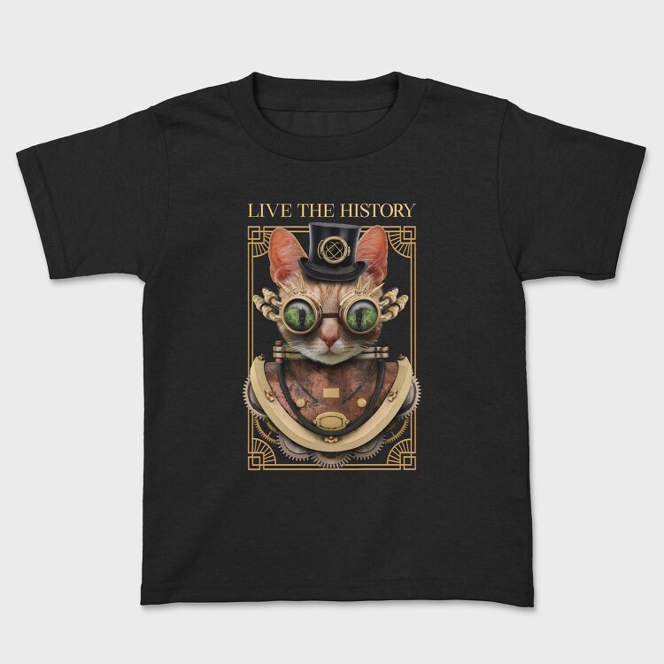 Steampunk Cat, Tricou Copii