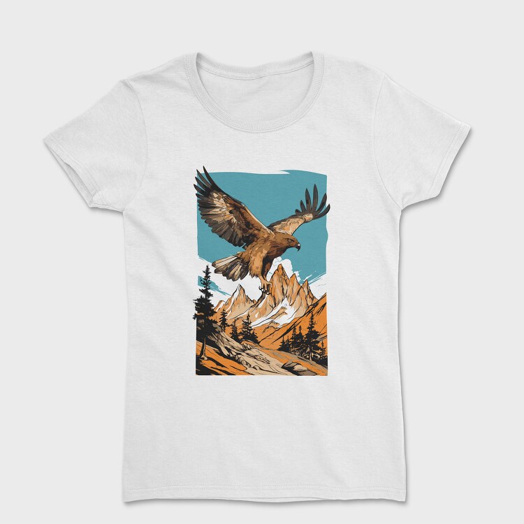 Steppe Eagle Flying, Tricou Femei