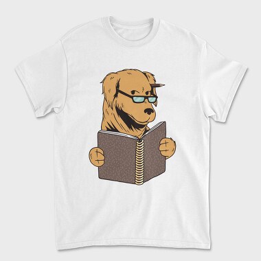 Studying Dog, Tricou Barbati (Unisex)