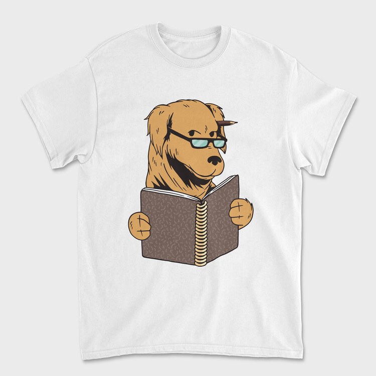 Studying Dog, Tricou Barbati (Unisex)