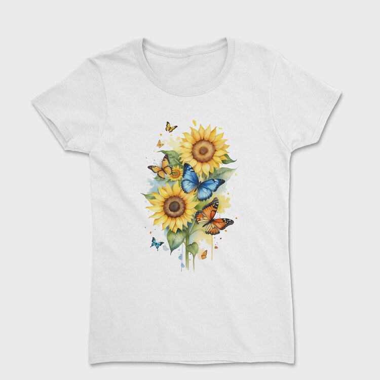 Sunflower Butterfly, Tricou Femei