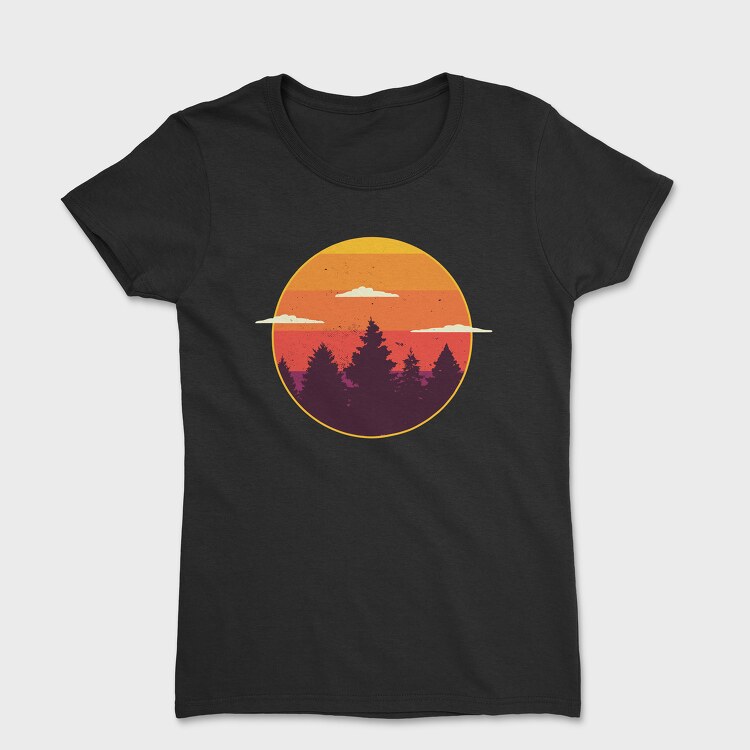 Sunset Trees, Tricou Femei