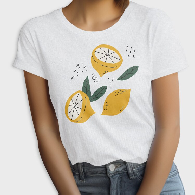 Lemons Fruit Tote, Tricou Femei
