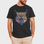Psychedelic Lynx Angry, Tricou Barbati (Unisex)