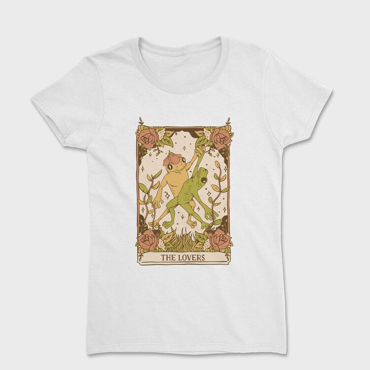 The Lovers Frog Tarot Card, Tricou Femei