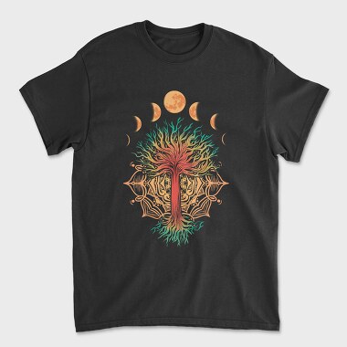 Tree Moonphases, Tricou Barbati (Unisex)