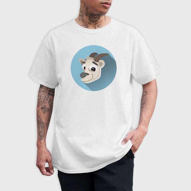 Goat Head Icon, Tricou Barbati (Unisex)