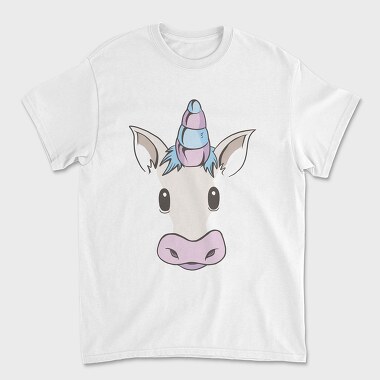 Unicorn Face, Tricou Barbati (Unisex)