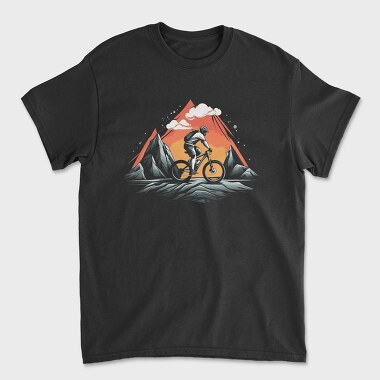 Vintage Mountain Bike, Tricou Barbati (Unisex)