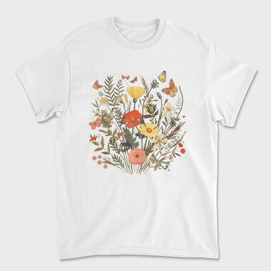 Vintage Wildflowers, Tricou Barbati (Unisex)