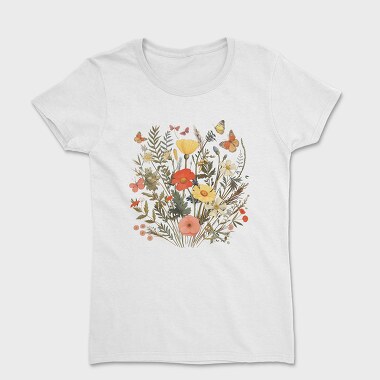 Vintage Wildflowers, Tricou Femei