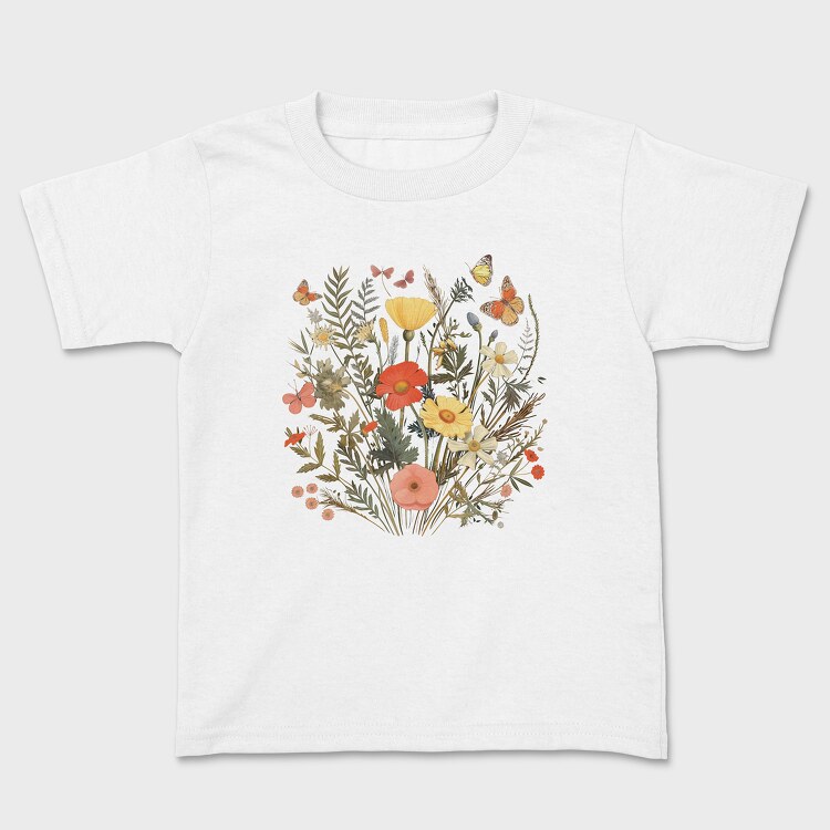 Vintage Wildflowers, Tricou Copii