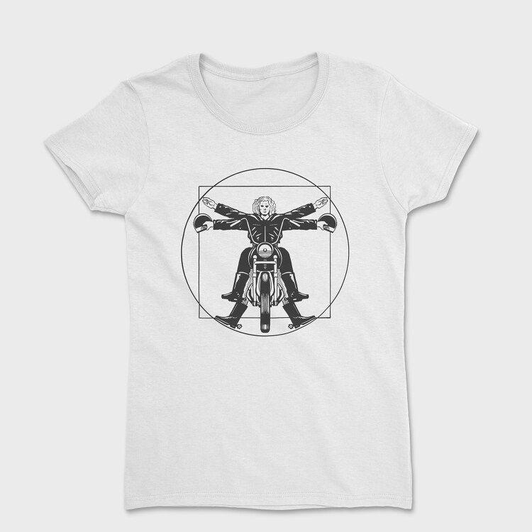 Vitruvian Man Bike, Tricou Femei